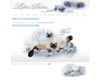 Kyatbirmans.com(Kyatwo Birmans) Screenshot