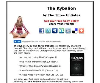 Kybalionpdf.com(The Kybalion) Screenshot
