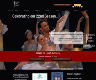 Kyballet.com(Kentucky Ballet Theatre) Screenshot