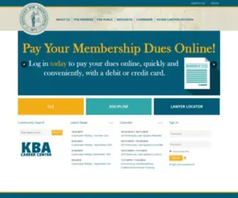 Kybar.org(Kentucky Bar Association) Screenshot