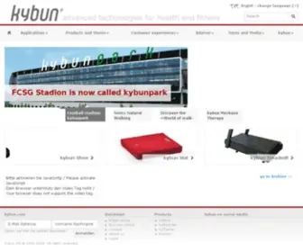 Kybun.com(Kybun brings movement into your everyday life) Screenshot