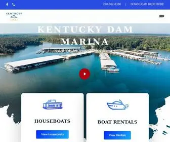 Kydammarina.com(Kentucky Dam Marina) Screenshot