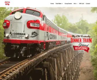 Kydinnertrain.com(My Old Kentucky Dinner Train) Screenshot