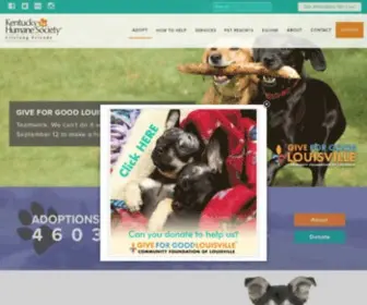 Kyhumane.org(The Kentucky Humane Society) Screenshot