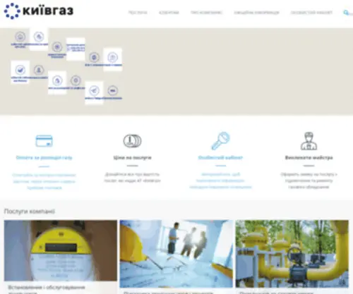 Kyivgaz.com.ua(РџРђРў В) Screenshot