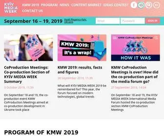 KyivMediaweek.com(KYIV MEDIA WEEK) Screenshot