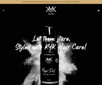 KYkhaircare.com(KYK Hair Care) Screenshot