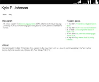 Kyle-P-Johnson.com(Kyle P Johnson) Screenshot