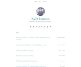 Kylebrumm.com(Kyle Brumm) Screenshot