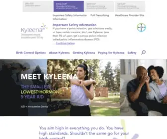 Kyleena-US.com(Learn about Kyleena® (levonorgestrel) Screenshot