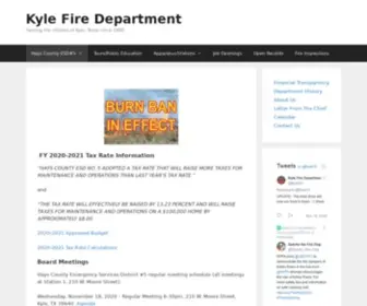 Kylefire.com(Serving the citizens of Kyle) Screenshot