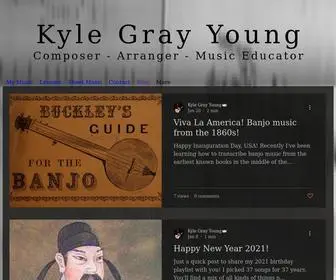 Kylegrayyoung.com(Custom Music Arrangements) Screenshot