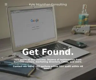 Kylemoynihan.com(SEO Consulting) Screenshot