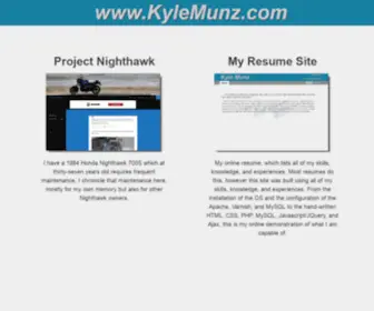 Kylemunz.com(Kyle) Screenshot