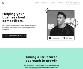 Kylenewsam.com(Grow Your Business with Kyle) Screenshot