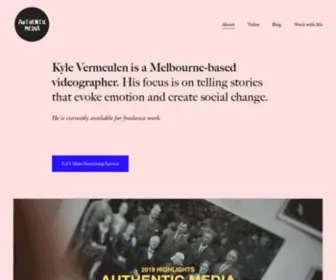 Kylevermeulen.com(Authentic Media) Screenshot