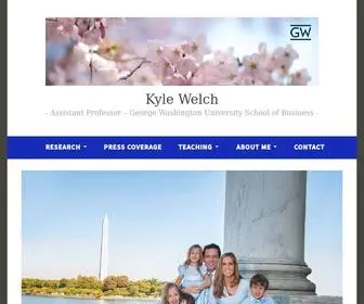 Kylewelch.com(Assistant Professor) Screenshot