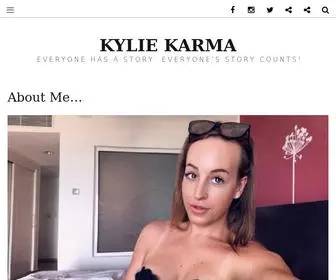 Kyliekarma.ca(Everyone has a story) Screenshot