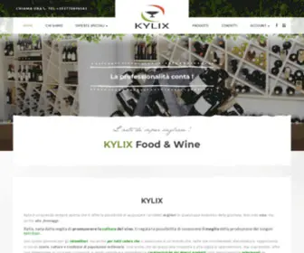 Kylixfood.com(Vendita online vino Doc del Molise e delle Regioni Italiane) Screenshot