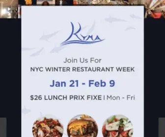 Kymarestaurants.com(Kyma Restaurants) Screenshot