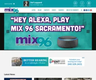 KYMX.com(MIX 96 Sacramento) Screenshot