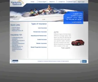 Kynatins.com(Kentucky National Insurance) Screenshot