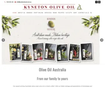 Kynetonoliveoil.com.au(Olive Oil Australia From our family to yours Our award winning Australian extra virgin olive oil) Screenshot