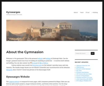 Kynosarges.org(About the Gymnasion) Screenshot