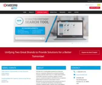 Kyocera-AVX.com(KYOCERA AVX) Screenshot