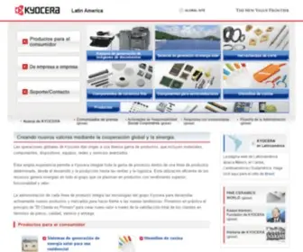 Kyocera.com.mx(Kyocera Latin America) Screenshot