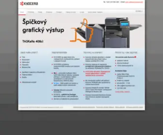 Kyocera.cz(Kyocera Document Solutions Czech) Screenshot