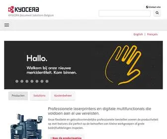 Kyoceradocumentsolutions.be(Kyocera Document Solutions Belgium) Screenshot