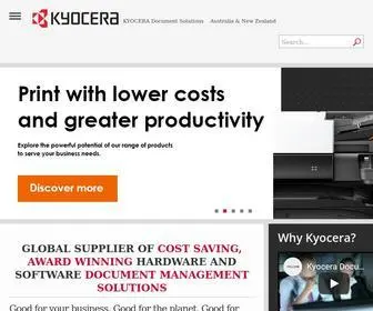 Kyoceradocumentsolutions.com.au(Kyocera Document Solutions Australia & NZ) Screenshot