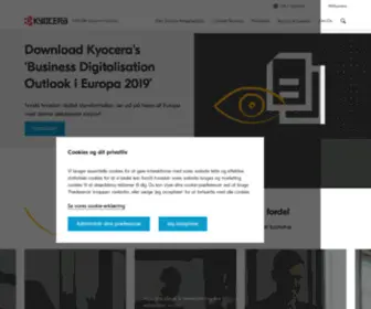Kyoceradocumentsolutions.dk(KYOCERA Document Solutions) Screenshot