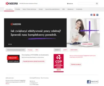 Kyoceradocumentsolutions.pl(KYOCERA Document Solutions w Polsce) Screenshot