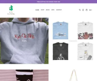 Kyoclothing.com(Kyo Clothing) Screenshot