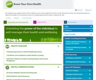 Kyoh.org(Know Your Own Health) Screenshot