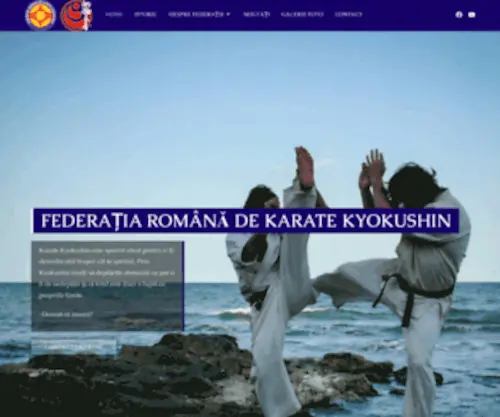 Kyokushin.ro(Federația Română de Karate Kyokushin) Screenshot