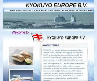 Kyokuyo-EU.com(KYOKUYO EUROPE B.V) Screenshot