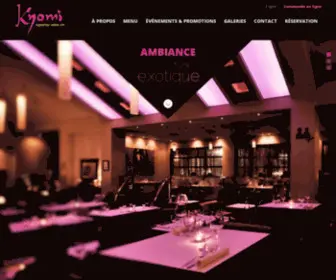 Kyomirestaurant.com(Kyomi/Yoso Restaurant Cuisine Asiatique et Japonaise) Screenshot