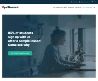 Kyostandard.com(Kyo Standard Test Prep) Screenshot