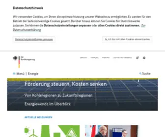 Kyoto-Protokoll.de(Bundesregierung treibt Energiewende voran) Screenshot