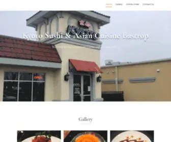 Kyotobastrop.com(Kyoto Sushi & Asian Cuisine Bastrop) Screenshot