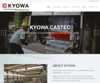 Kyowacastec.com(Create the future of aluminum metal) Screenshot