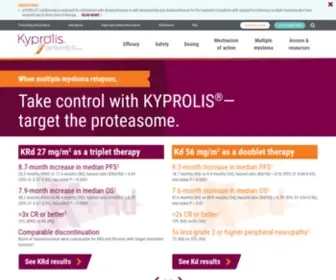 KYprolis-HCP.com(KYPROLIS®) Screenshot