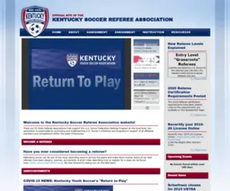 Kyreferee.com(Kentucky Soccer Referee Association) Screenshot