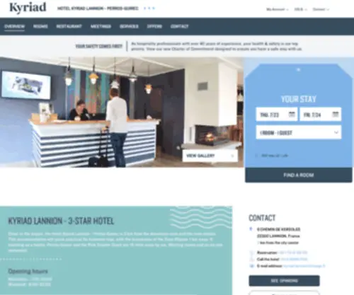 Kyriad-Lannion.fr(Kyriad Lannion) Screenshot