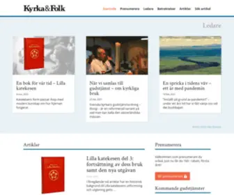 KYrkaochfolk.se(Kyrka och Folk) Screenshot