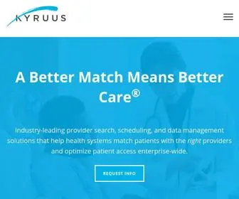 Kyruus.com(Patient Access Solutions) Screenshot