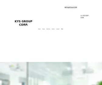 KYSgroupcorp.com(KYS GROUP CORP) Screenshot